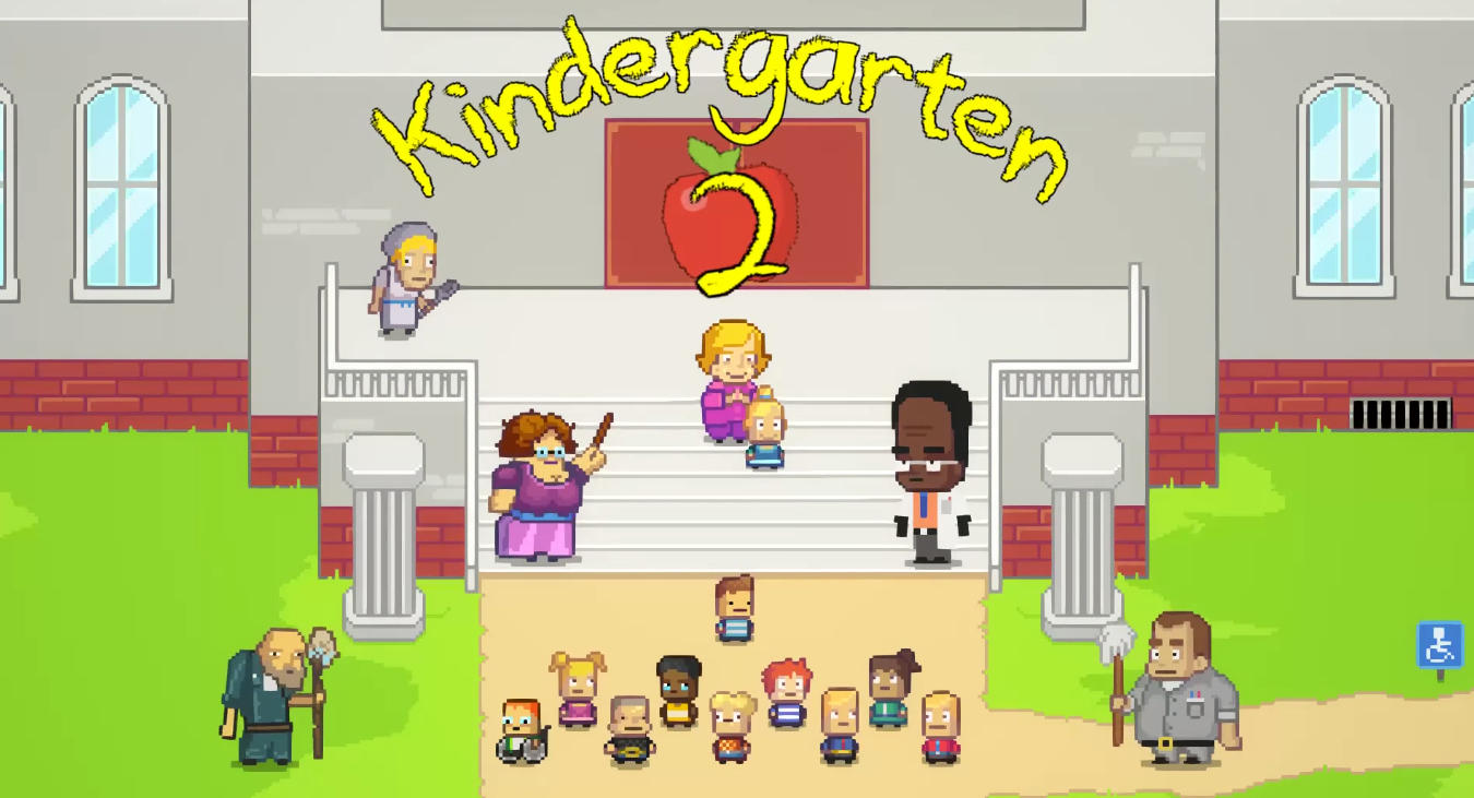 button in bedroom kindergarten 2 game